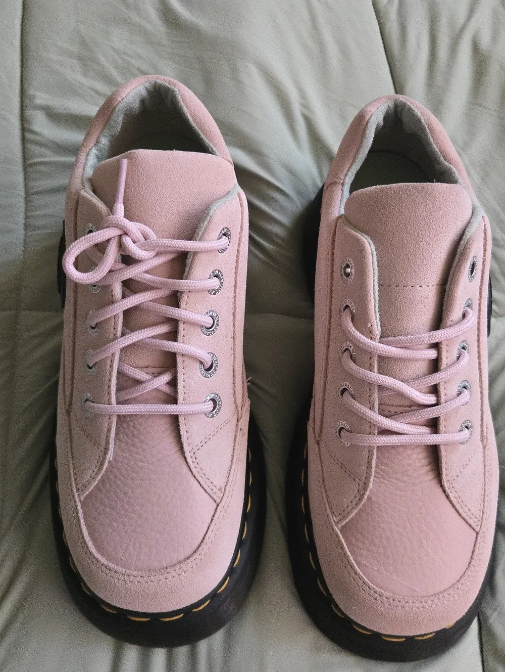 Dr. Martens Airwair Women Size 8 Platform Buzz 51 Powder Pink Suede 042026 - Picture 3 of 9